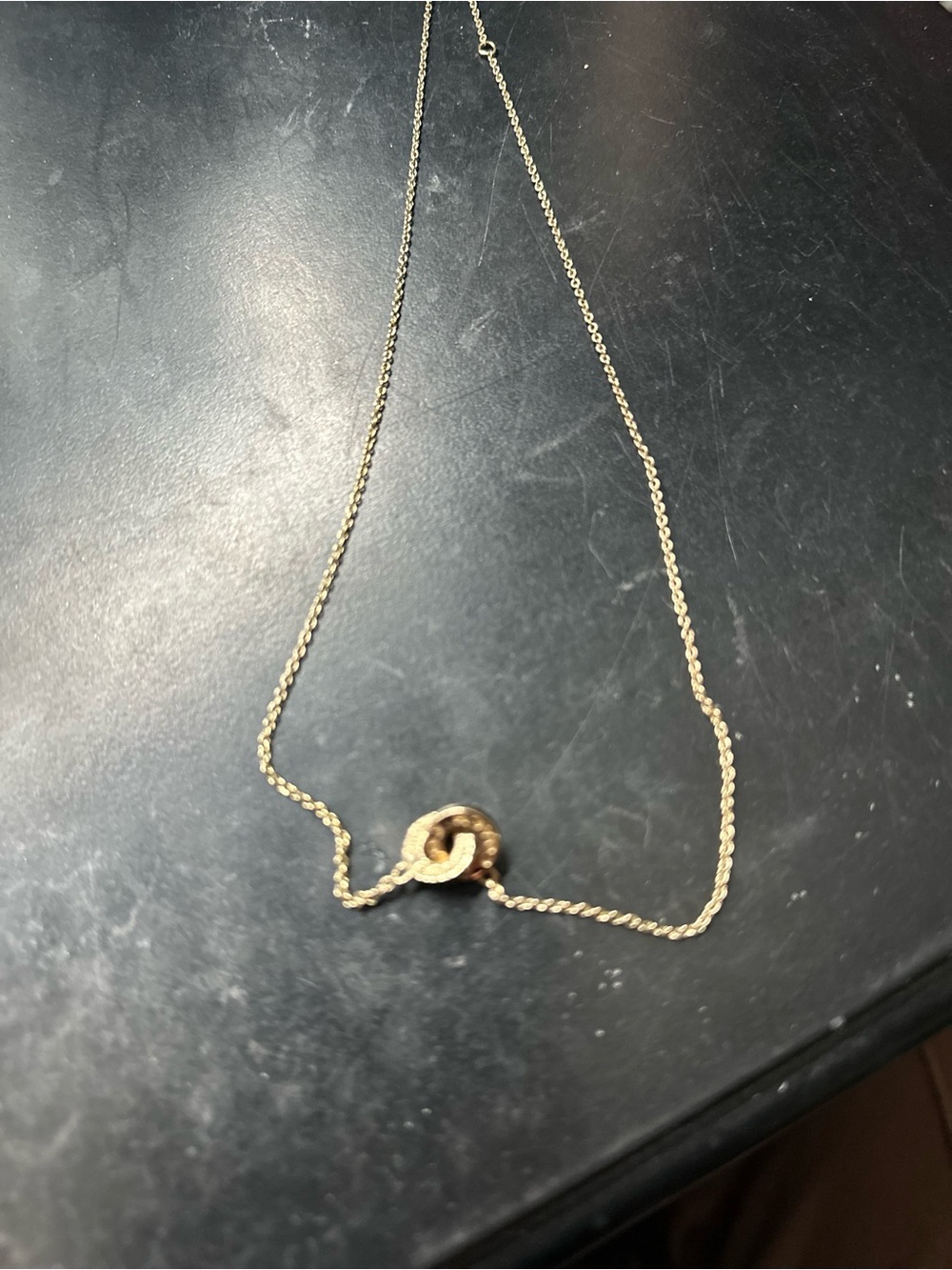 Coach Gold-Tone Knot Pendant Necklace